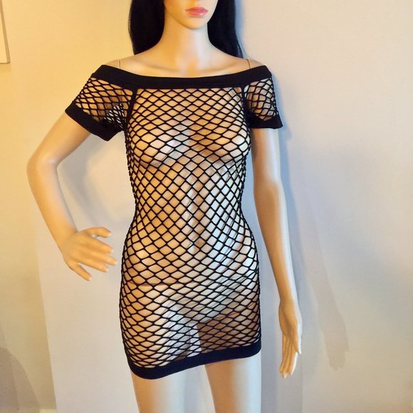 NWOT SEXY Mesh Dress, Top, or Swim Suit Cover Up - Picture 1 of 7